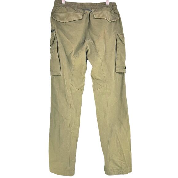 RICHIE LE Heavy Cotton Canvas Cargo Pants in Olive Green Size M - Picture 5 of 8